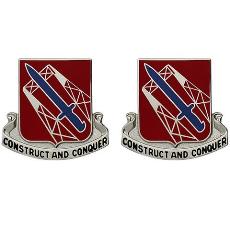 1030th Transportation Battalion Unit Crest (Construct and Conquer)